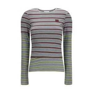 Ganni Gray Cotton Women's Sportswear